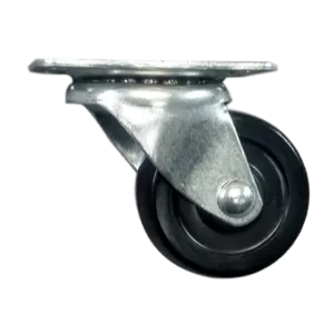 2" x 15/16" Soft Rubber Wheel Swivel Caster - 90 lbs. Capacity (4-Pack)