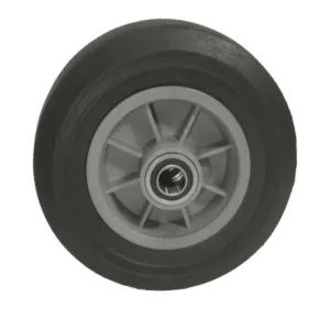 8" x 2-1/2" Eco-Rubber Flat Free Wheel (Offset Hub) - 450 lbs. Capacity