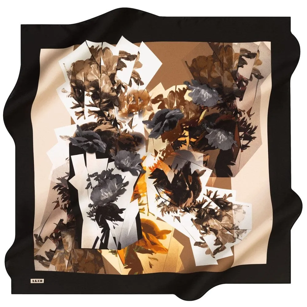 Aker Mae Floral Silk Scarf No. 15