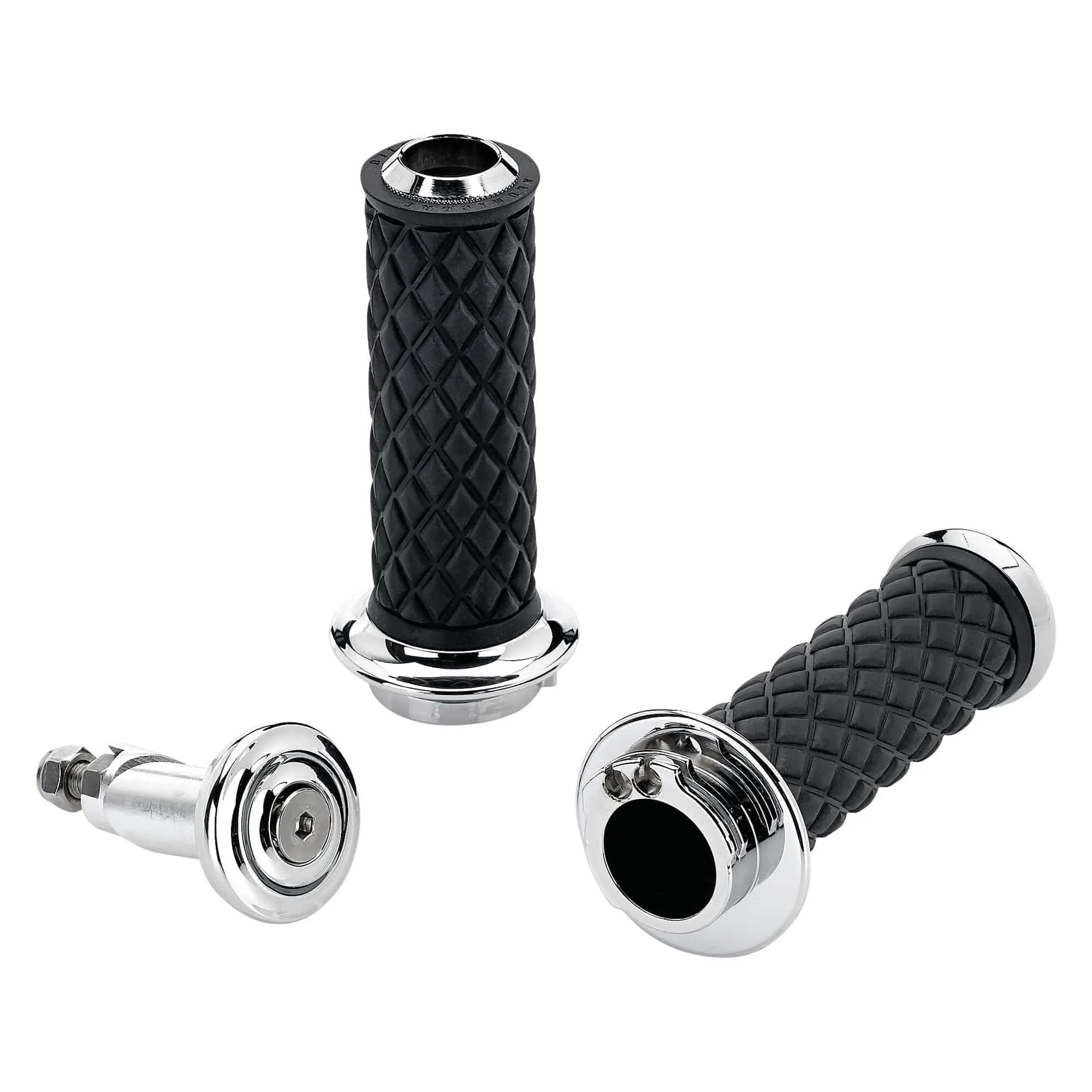 AlumiCore Grip Set Dual Cable - Chrome