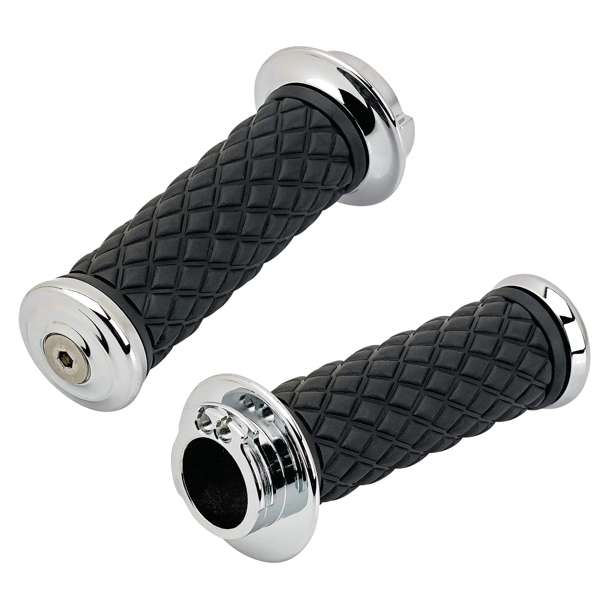 AlumiCore Grip Set Dual Cable - Chrome