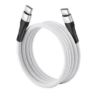 Anti Tangles 60W Type-C to C Magnetic Charge Cable-White