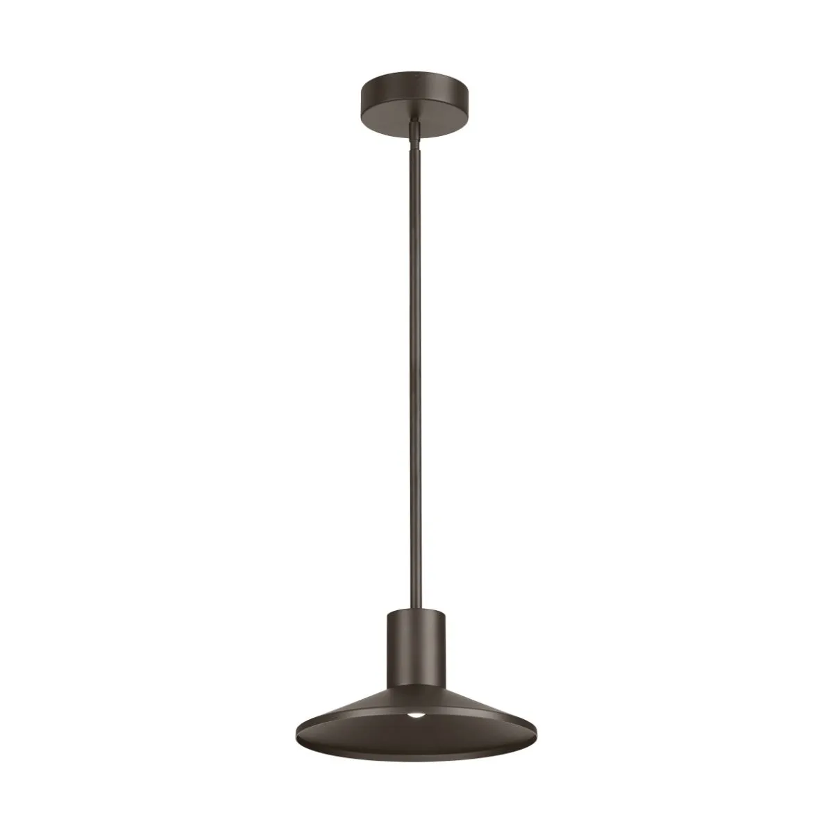 Ash LED Hi-Output Outdoor Pendant Light 863 Lumens 3000K Clear Lens Bronze finish