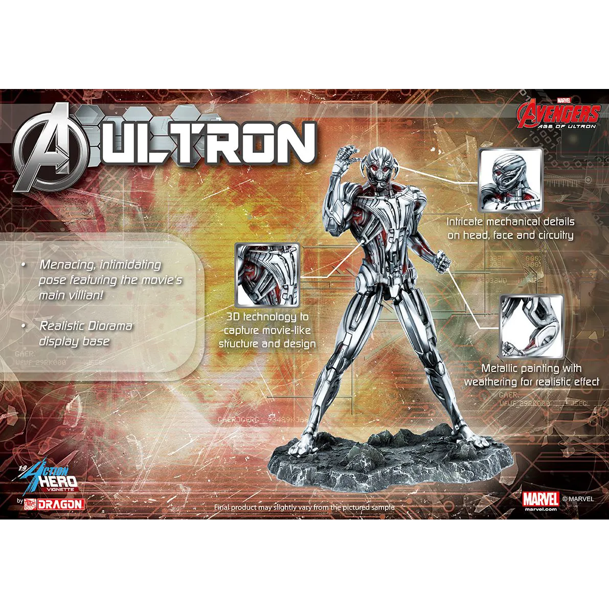 AVENGERS: AGE OF ULTRON - Ultron Multi-Pose Version 1/9 Action Hero Vignette