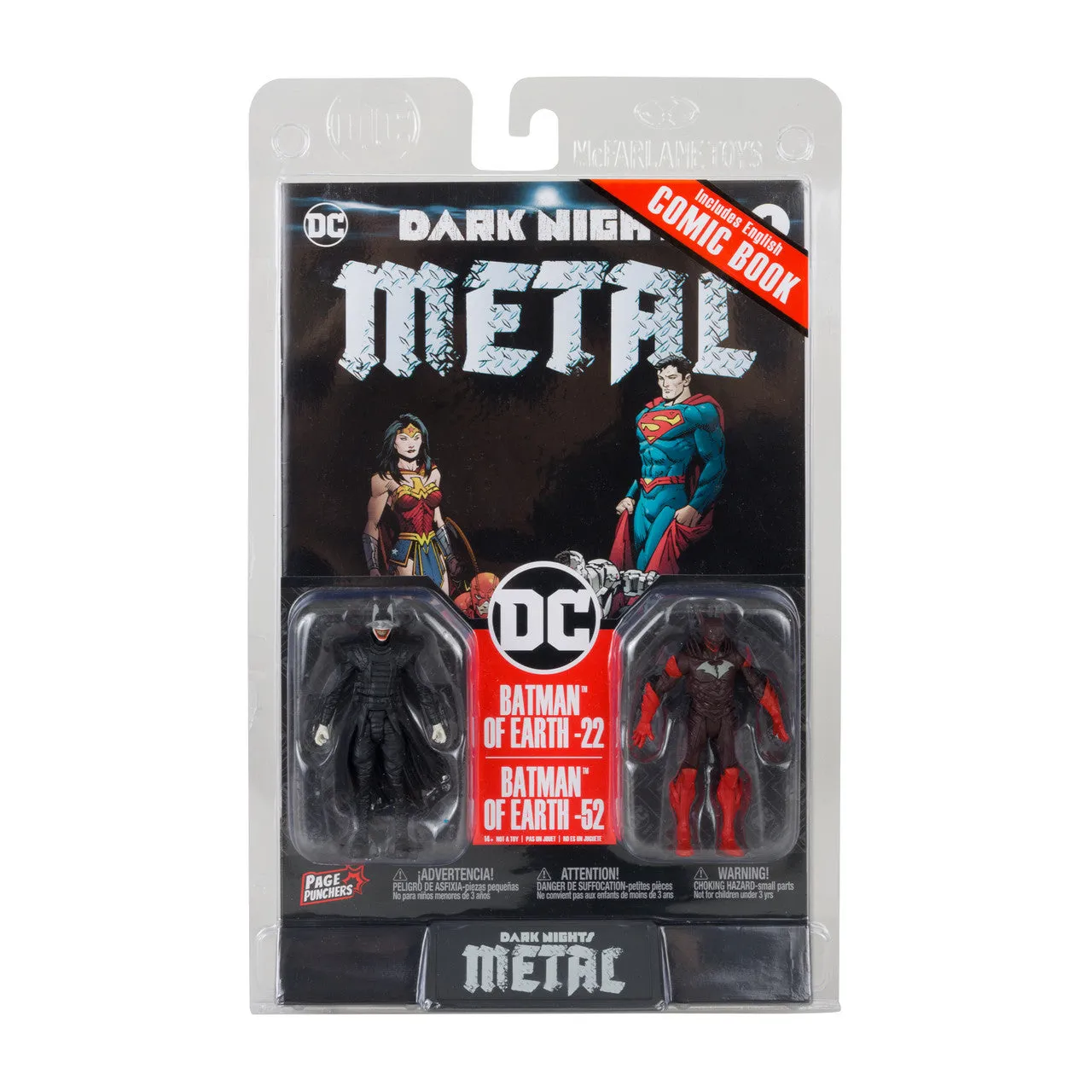 Batman Who Laughs & Red Death w/Comic (Page Punchers) 2-Pack 3" Scale Action Figures - (DC Direct) McFarlane Toys