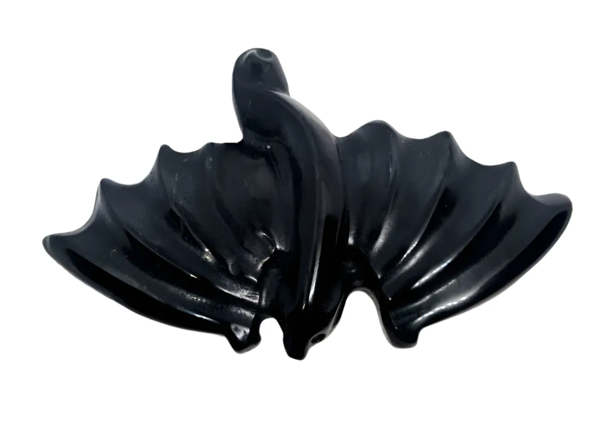 Black Obsidian Crystal Flying Dragon