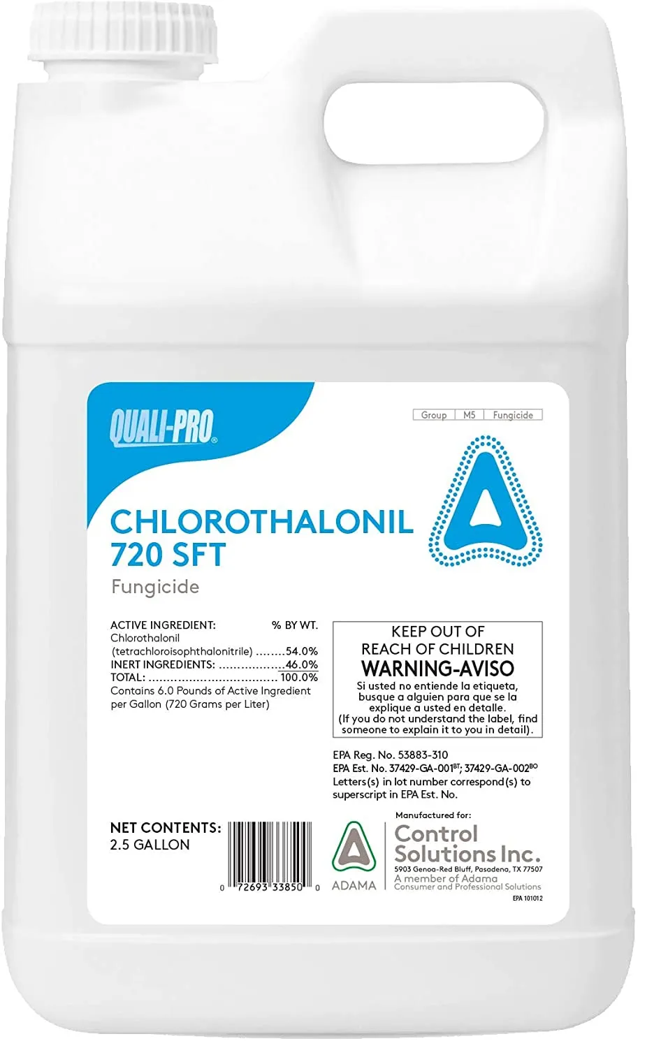 Chlorothalonil 720 SFT (Generic Daconil weatherstik) - 2.5 Gallon