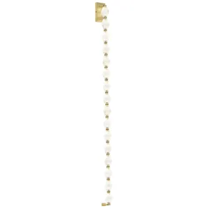 Collier 53 in. LED Wall Sconce 2700K Natural Brass finish