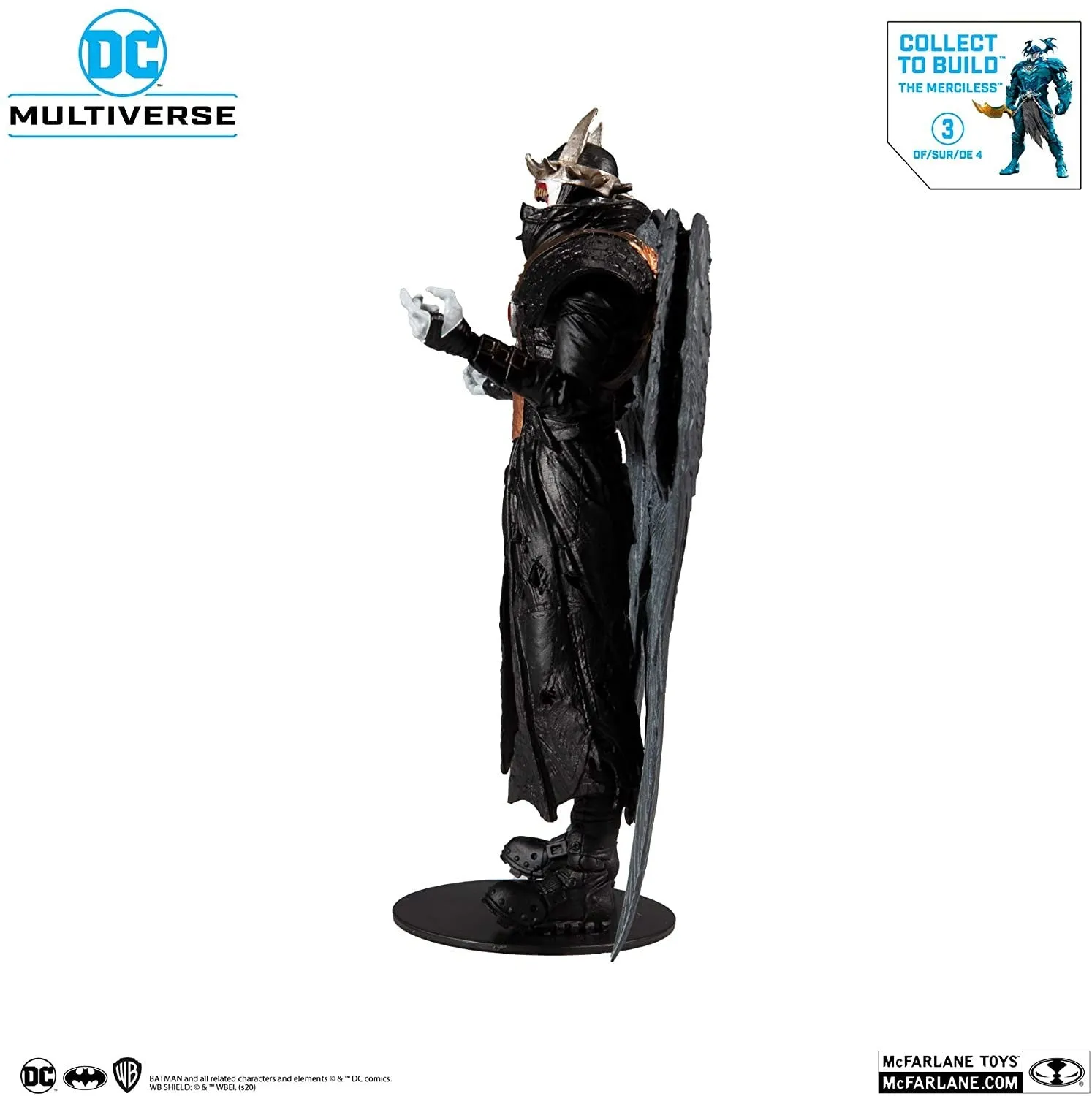 DC Multiverse Batman Who Laughs with Sky Tyrant Wings 7" Inch Action Figure and Build-A Parts for 'The Merciless' Figure