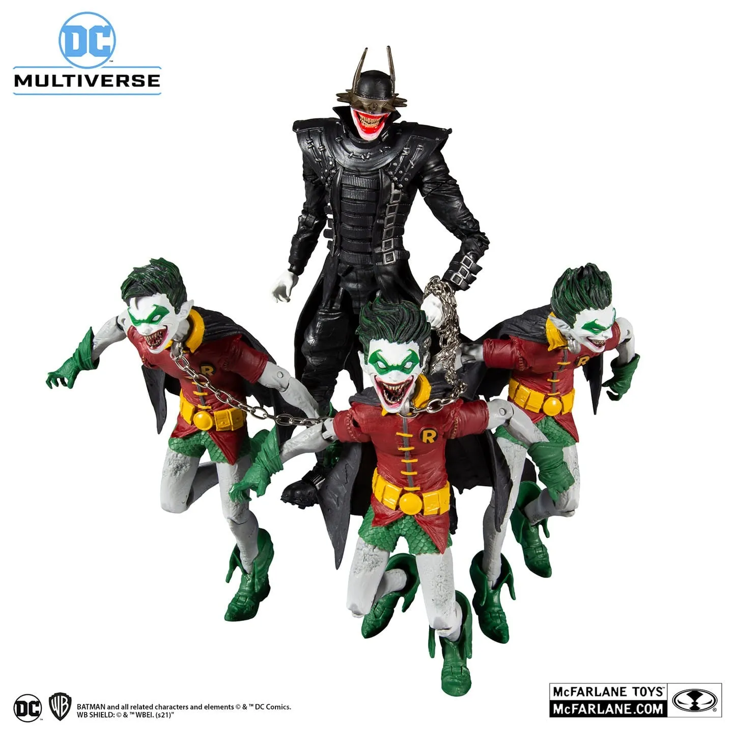 DC Multiverse Collector Multipack Batman Who Laughs with Robins of Earth -22 7" Action Figures - McFarlane Toys