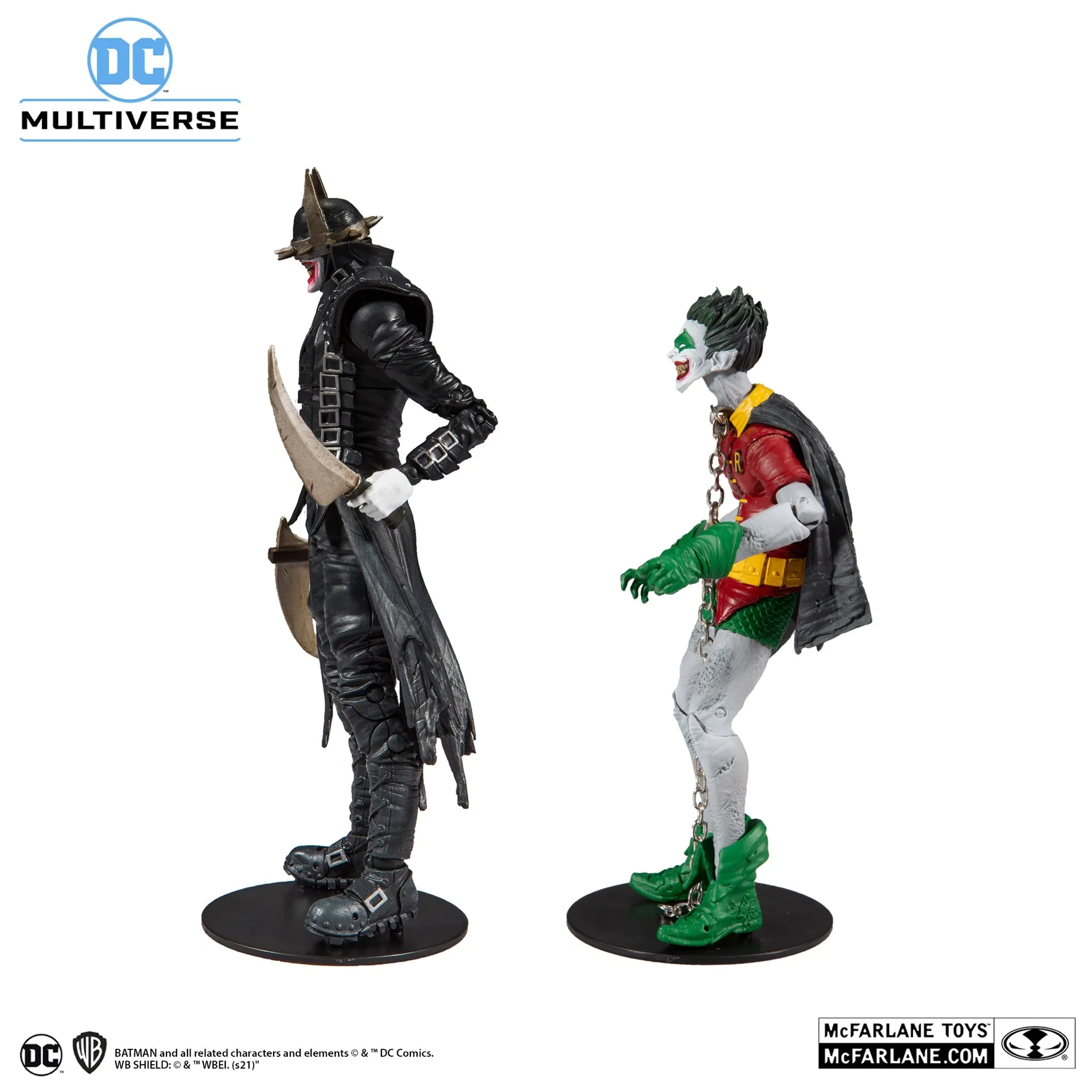 DC Multiverse - Dark Nights: Metal - The Batman Who Laughs & Robins of Earth-22 - 7IN Action Figure Multipack