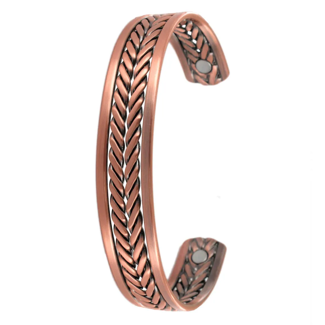 Double Twist Copper Bangle