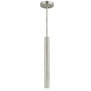 Ebell Single LED Pendant Light Polished Nickel Finish