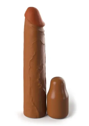 Fantasy X-Tensions Elite Silicone 8in Sleeve with 2in Plug