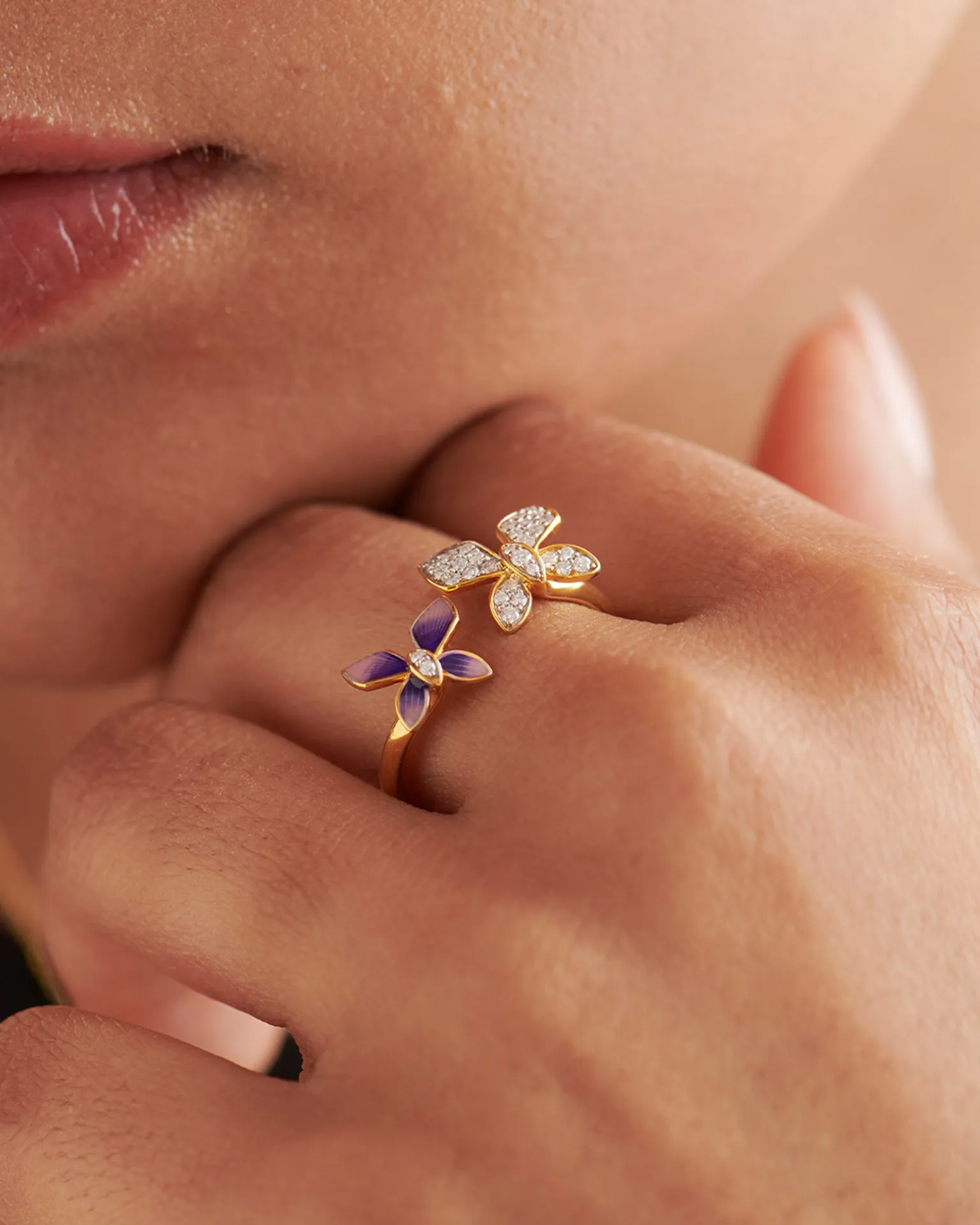 Fluttering Butterfly Ring