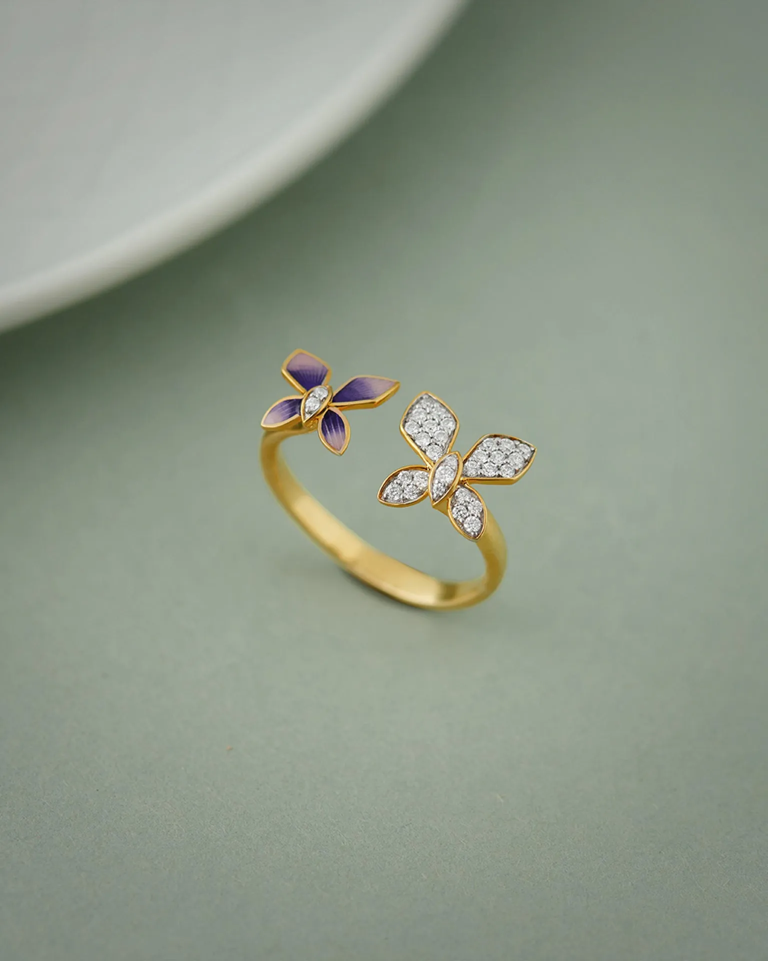 Fluttering Butterfly Ring