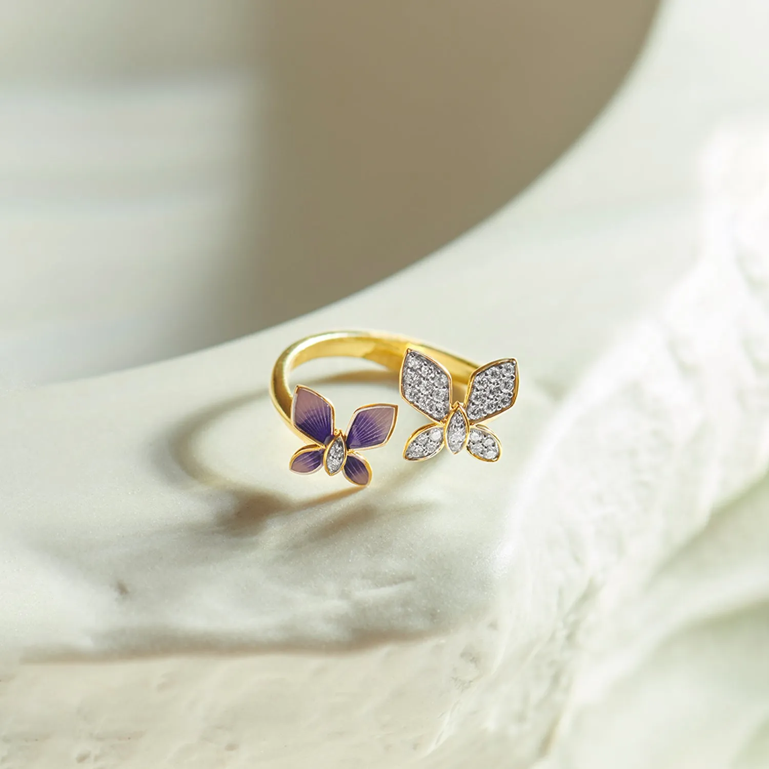 Fluttering Butterfly Ring