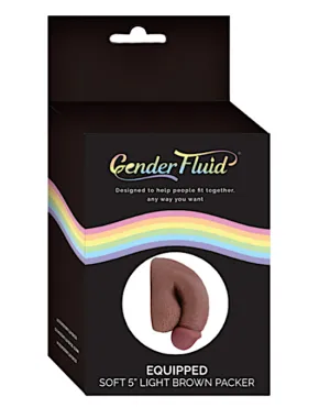 Gender Fluid 5″ ''Equipped'' Soft Packer –Light Brown