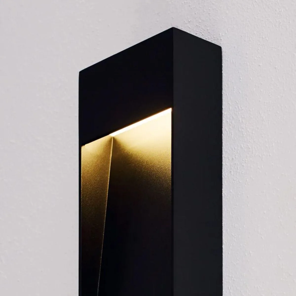 Inga 15 In. LED Outdoor Wall Sconce Black Finish