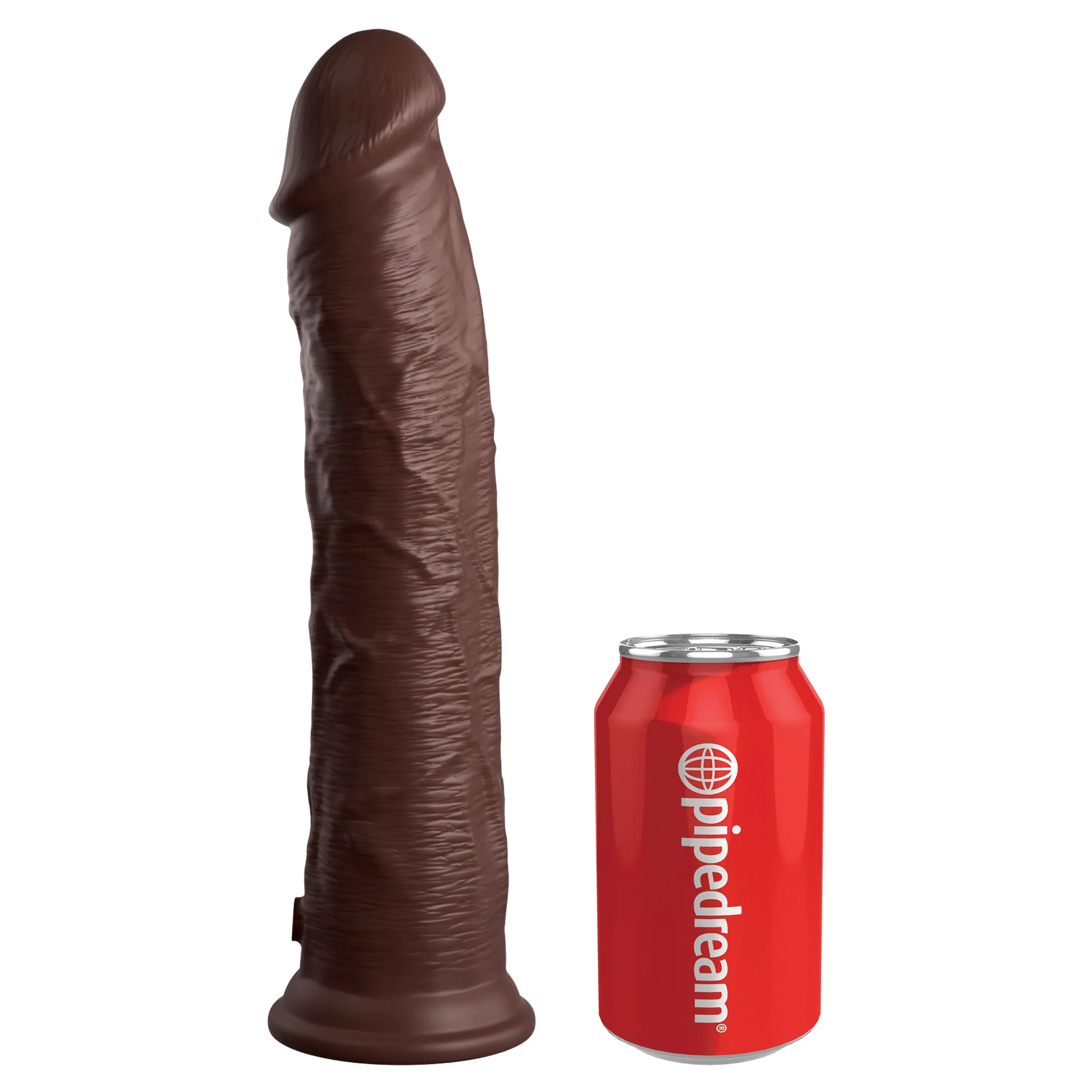 King Cock Elite 11 Inch Silicone Dual Density Cock - Brown