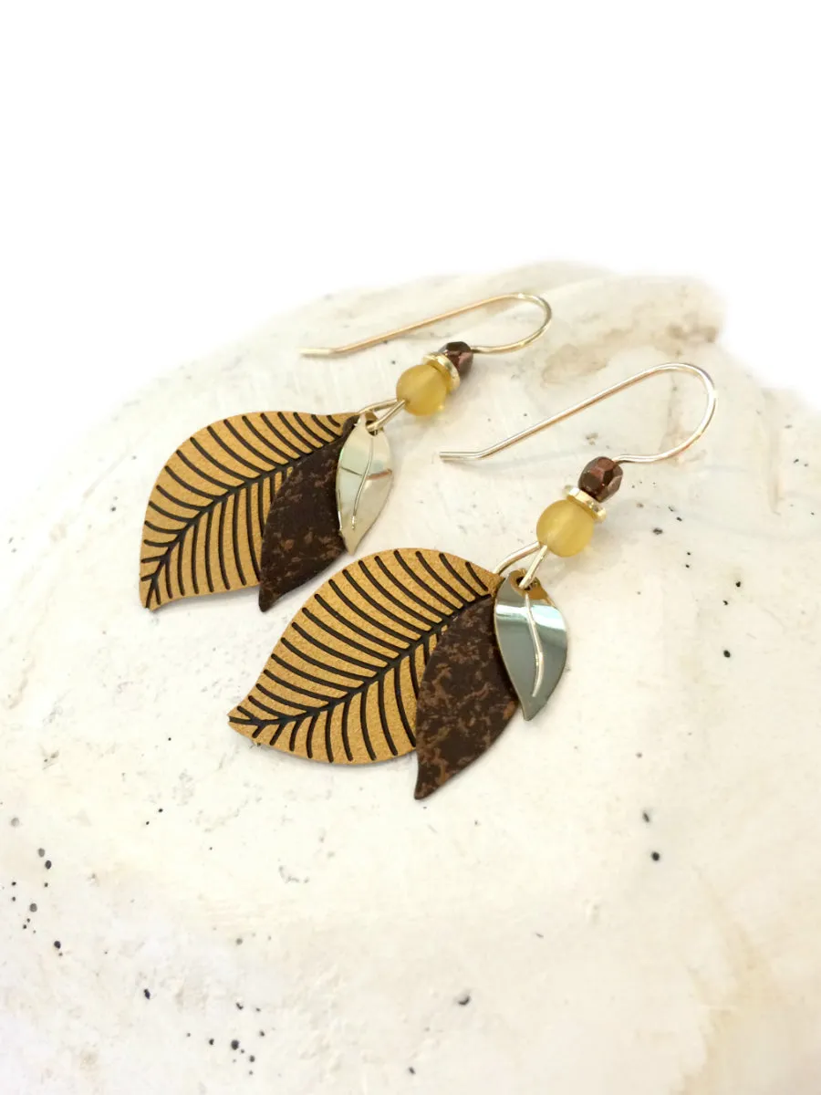 Leaf Earrings by Adajio