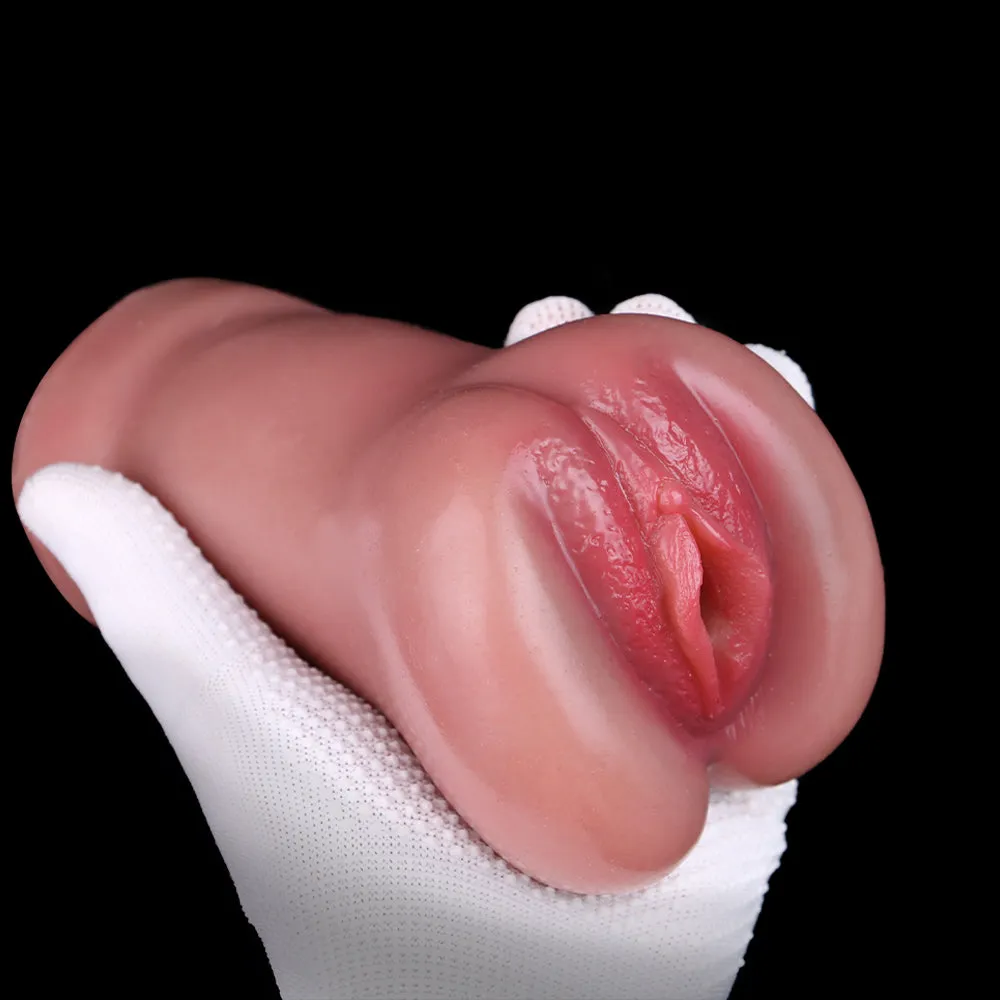 Lifelike Pussy Pocket Men Masturbation Cup - Life Size Silicone Vagina Doll Male Sex Toys