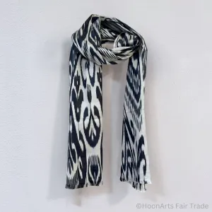 Madina Cotton-Silk Ikat Scarf