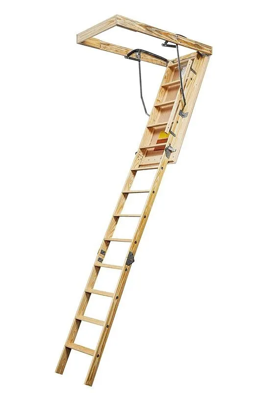 Marwin D-Blaze A-101FT Fire Retardant Attic Ladder, 10 ft H Ceiling, 25-1/2 x 54 in Ceiling Opening, 250 lb Duty Rating :EA: QUANTITY: 1