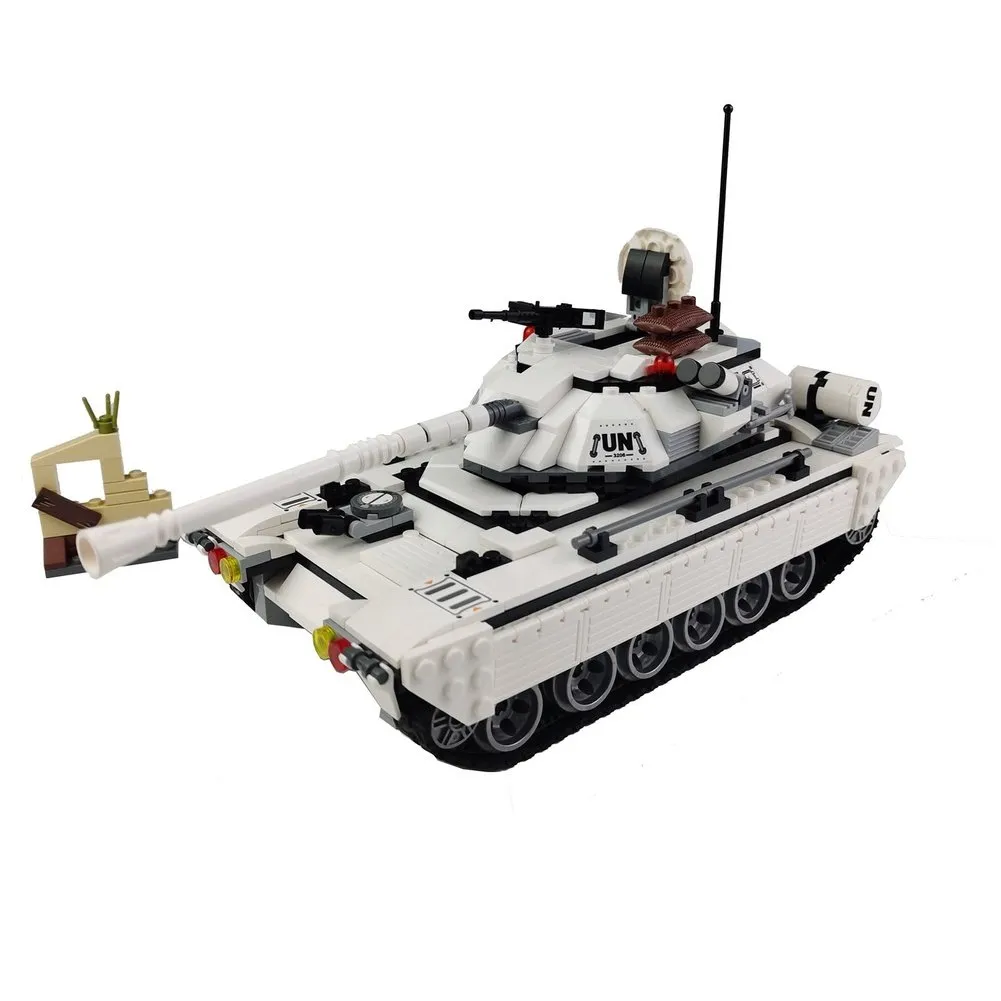 MOC  Compatible  Building Block Peacekeeping Foe Thunder Mission Tank Attach 4 Figures 429pcs Educational Bricks Toy For Boy