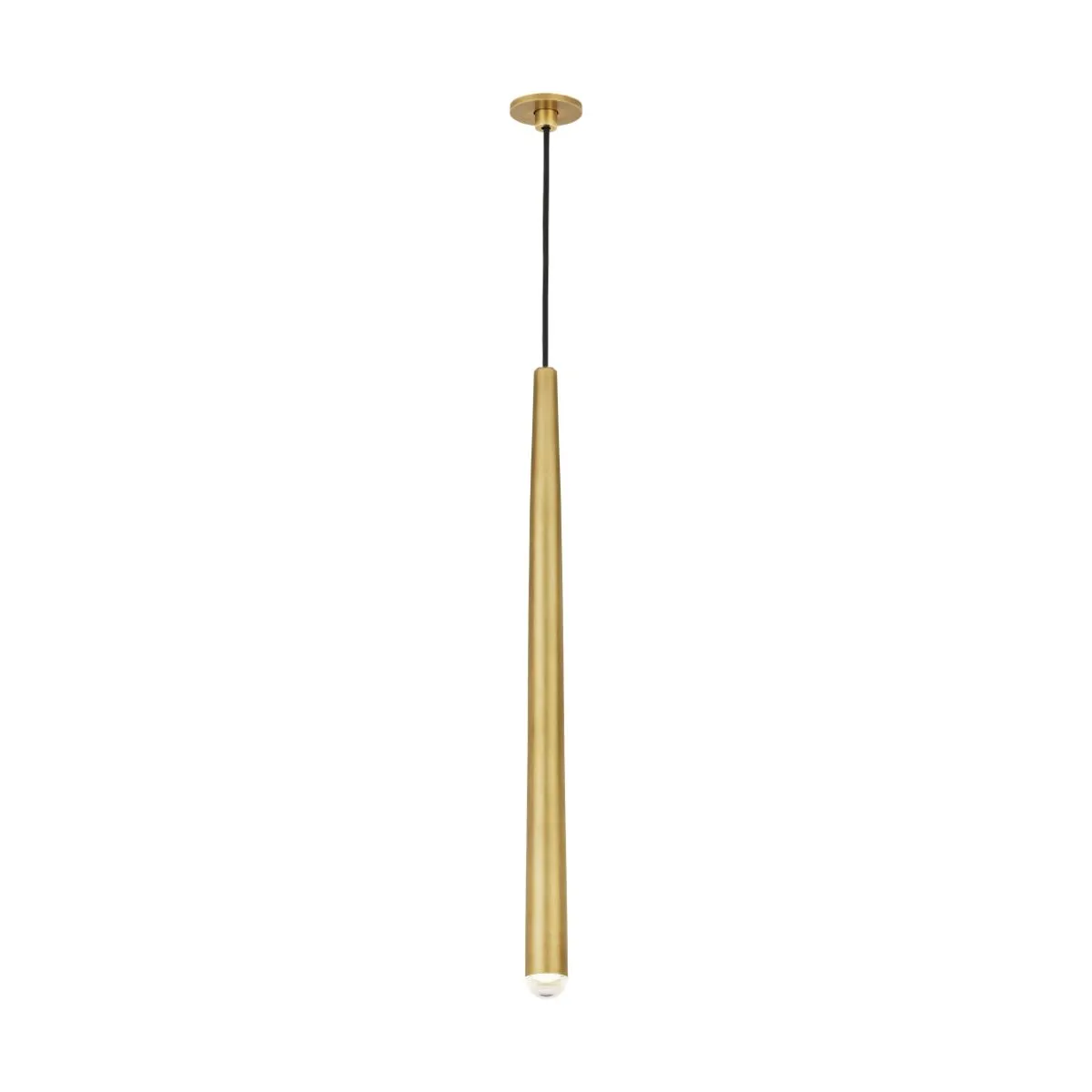 Pylon 19 in. LED Pendant Light Natural Brass Finish