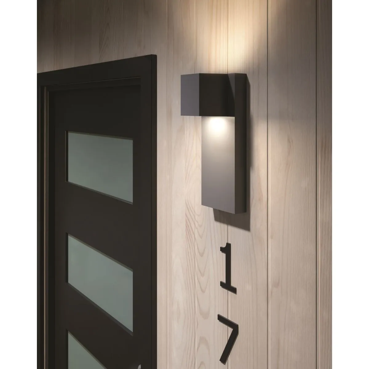 Quadrate 13 In. 2 Lights LED Outdoor Wall Sconce Silver Finish