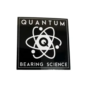 Quantum Bearing Science 2" Black Sticker