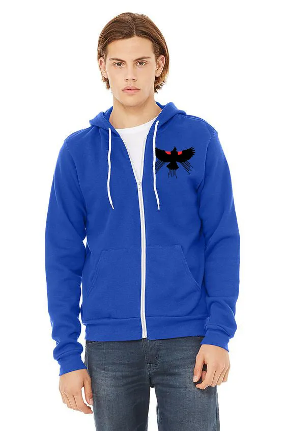 Red Winged Blackbird *Limited Edition* Soft Zip-Up Hoodie - Unisex True Royal