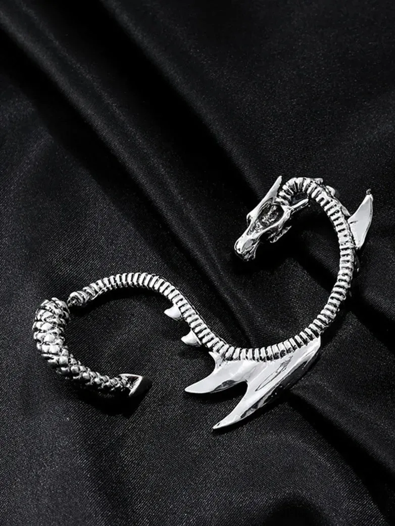 Retro Punk Flying Dragon Earrings for Women 1pcs