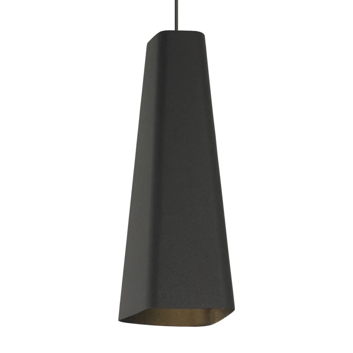 Rhonan 4 in. LED Pendant Light Chrome Hardware Black Finish