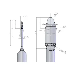 Split Straight Single Pack for Magnetic Mallet