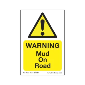 SS0051 Corex Safety Sign - Warning Mud On Road