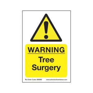 SS0060 Corex Safety Sign - Warning Tree Surgery