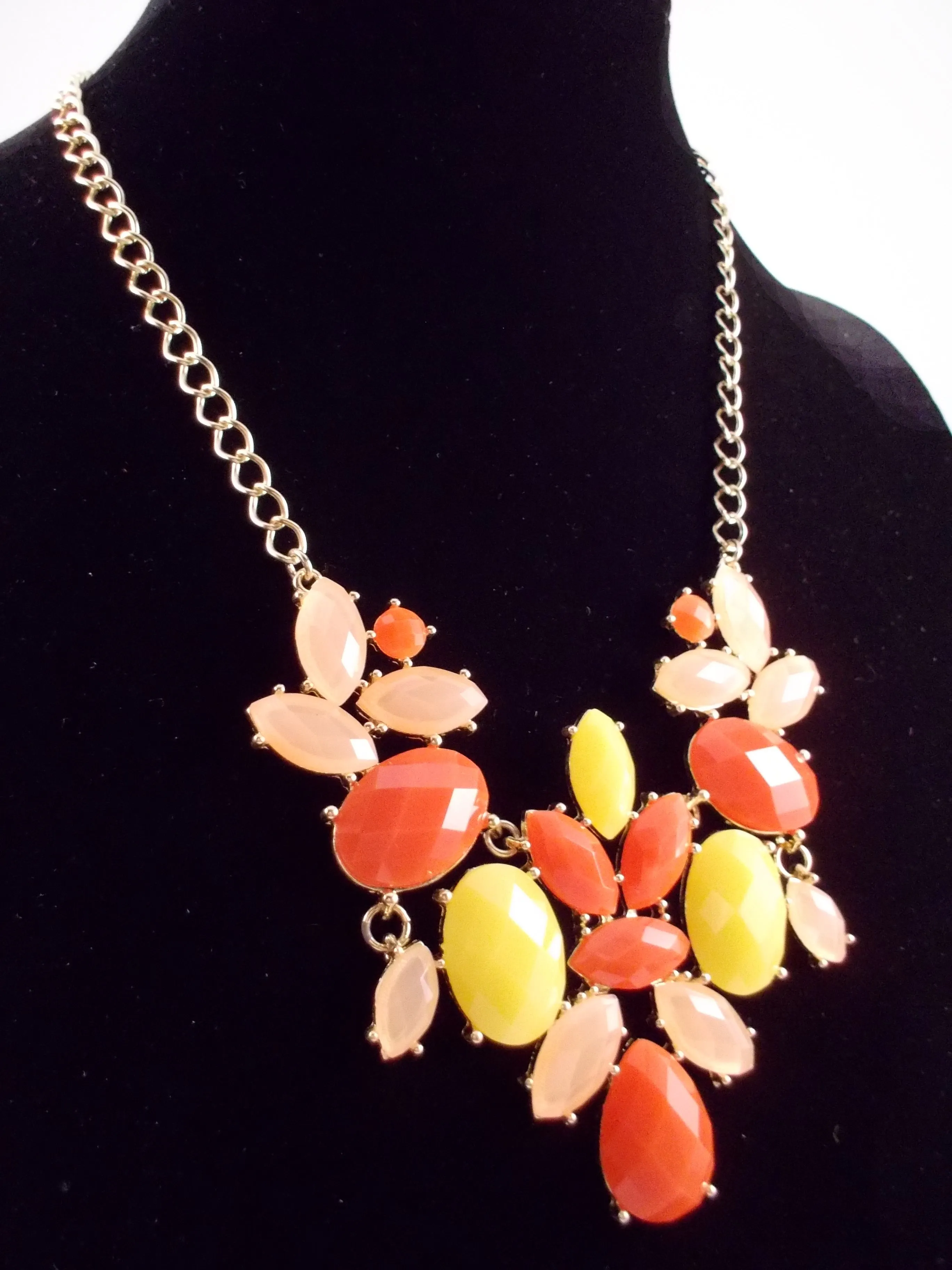 Sunset Jewels Statement Necklace