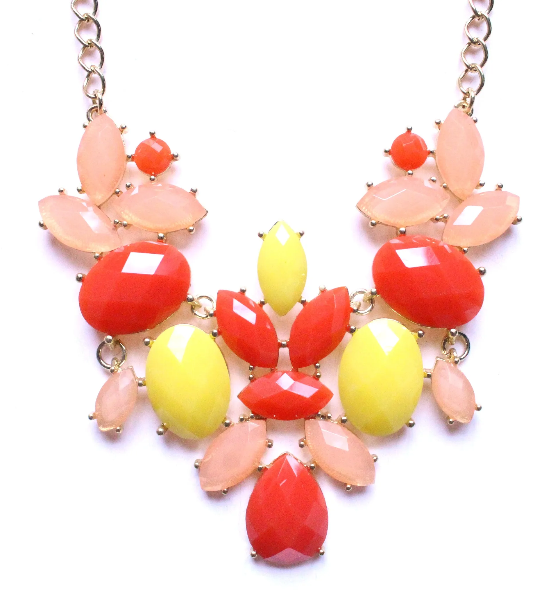 Sunset Jewels Statement Necklace