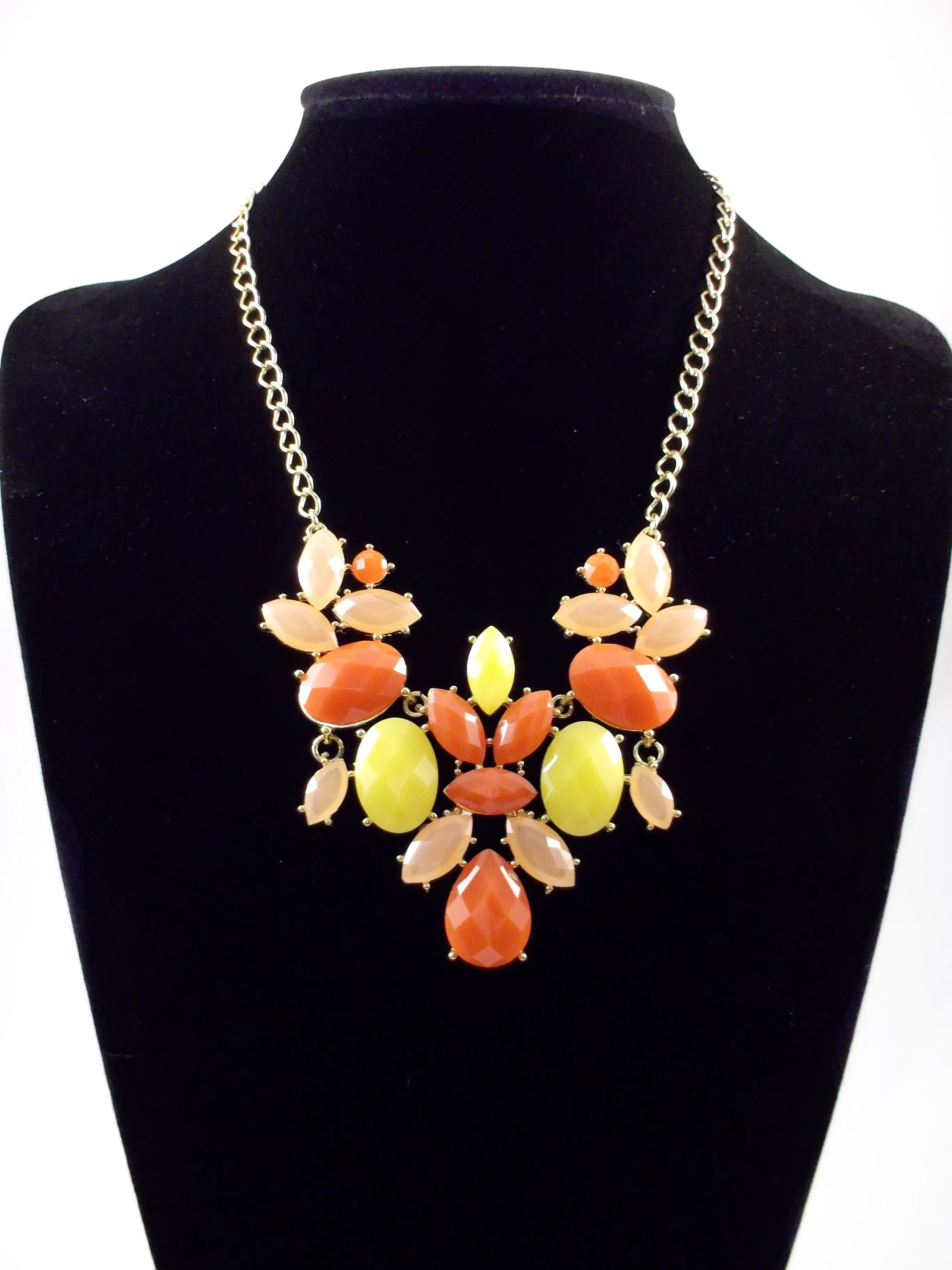 Sunset Jewels Statement Necklace