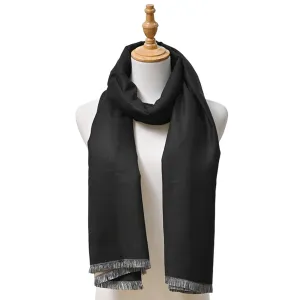 TWO-TONED SOLIDS SCARF