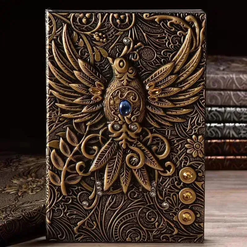 Vintage Retro Dragon Phoenix Journal