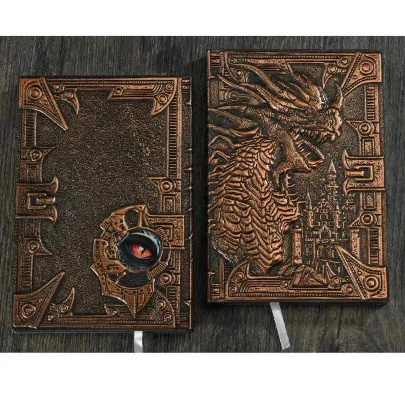 Vintage Retro Dragon Phoenix Journal