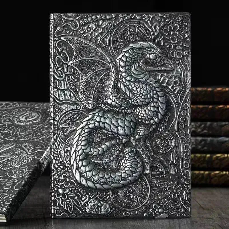 Vintage Retro Dragon Phoenix Journal