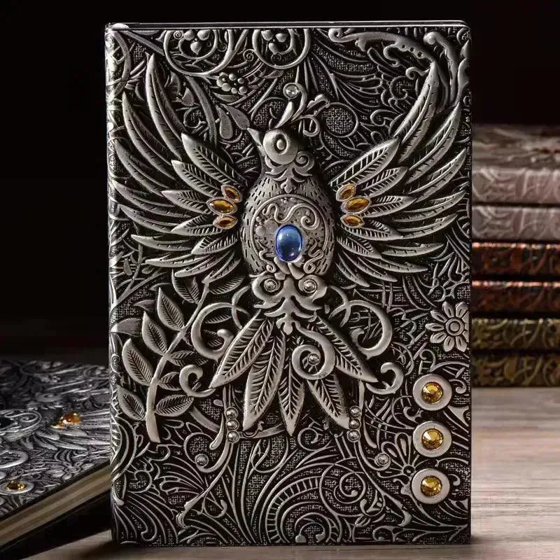 Vintage Retro Dragon Phoenix Journal