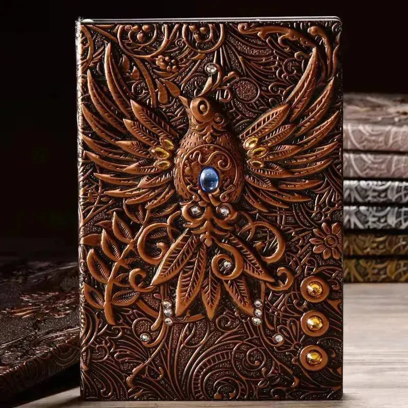 Vintage Retro Dragon Phoenix Journal