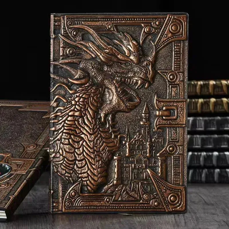 Vintage Retro Dragon Phoenix Journal