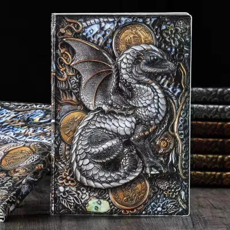 Vintage Retro Dragon Phoenix Journal