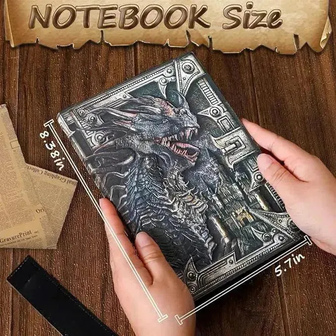 Vintage Retro Dragon Phoenix Journal